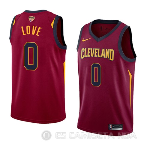 Camiseta Kevin Love #0 Cleveland Cavaliers Icon 2017-18 Finals Bound Rojo - Haga un click en la imagen para cerrar